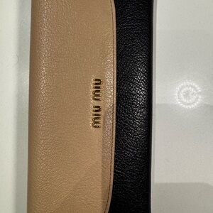 Miu Miu Black and Tan Wallet